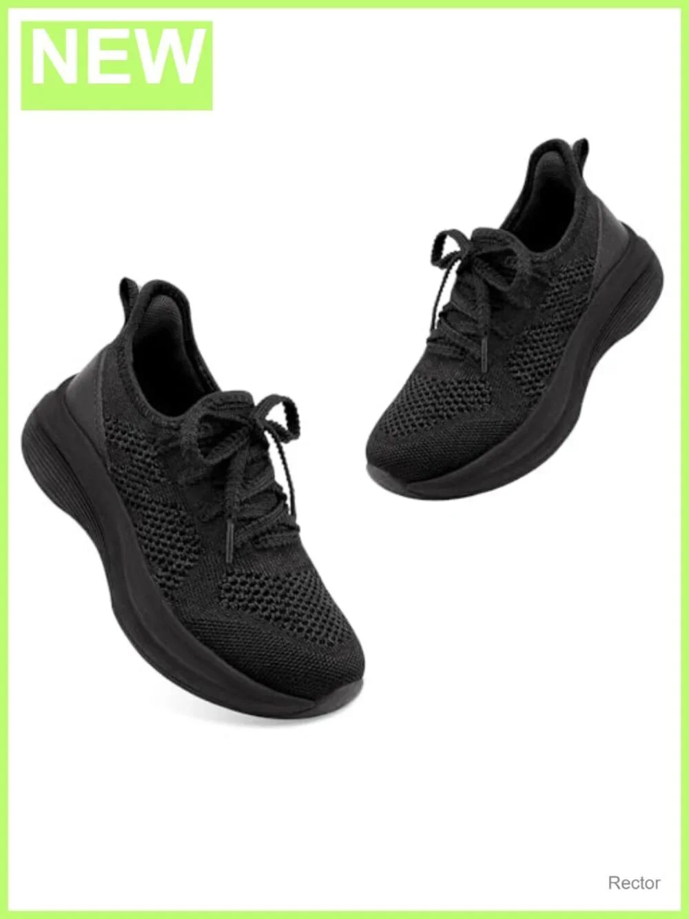 Girls Knit Slip-On Tennis Sneakers Cushioned Running Shoes
